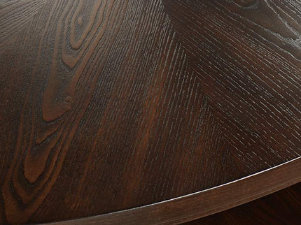 Conrad Dark Brown Demilune Console Table