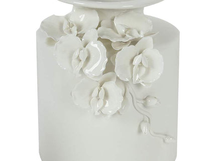 Cordone 8 3/4" High White Ceramic Vase