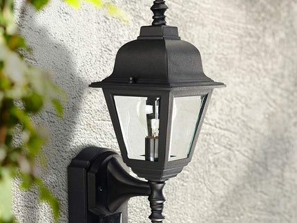 Country Cottage 17 1/2" Traditional Black Motion Sensor Outdoor Light