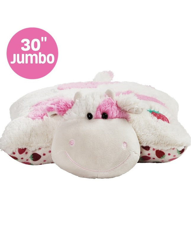 Original Sweet Scented Strawberry Cow Jumbo 30" Plush Pillow Pet