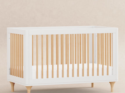 M9001WN,Babyletto,Lolly 3-in-1 Convertible Crib w/Toddler Bed Conversion Kit in White/Natural