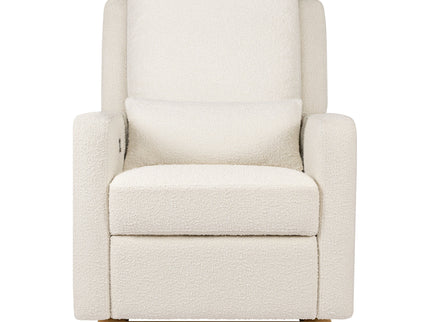 M23085WBLB,Babyletto,Sigi Glider Recliner w/ Electronic Control and USB in Ivory Boucle w/Light Wood Base