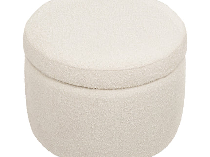 M22185WB,Babyletto,Wally Storage Ottoman in Ivory Boucle