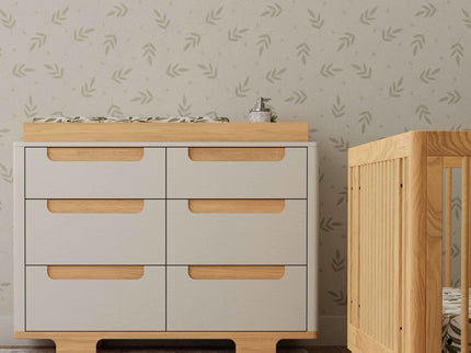 M23426WN,Babyletto,Yuzu 6-Drawer Dresser in White/Natural