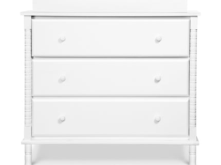 M7323W,DaVinci,Jenny Lind Spindle 3-Drawer Dresser in White
