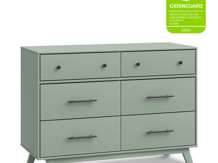M22526LS,DaVinci,Otto 6-Drawer Dresser in Light Sage
