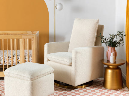 M20985WB,Babyletto,Cali Storage Ottoman in Ivory Boucle