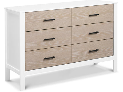 F23226WCWD,Carter's,Radley 6-Drawer Dresser in White & Coastwood