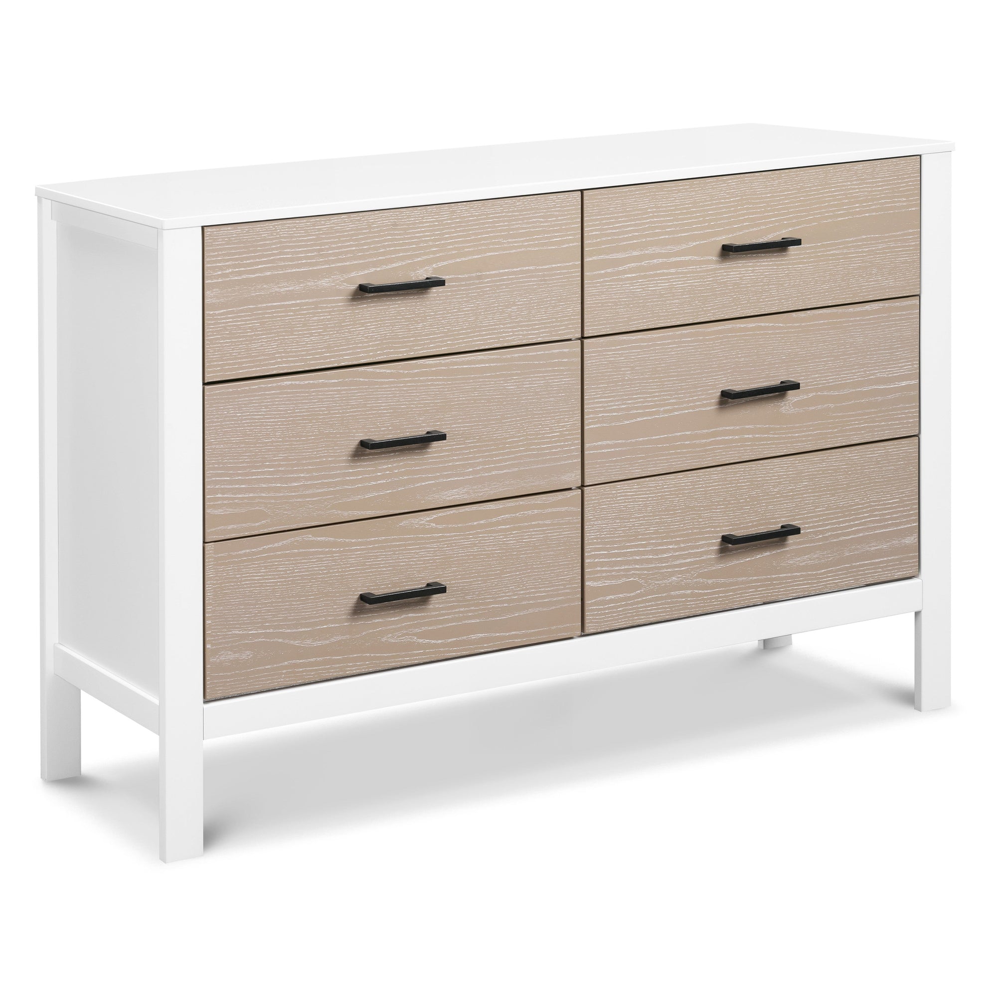 F23226WCWD,Carter's,Radley 6-Drawer Dresser in White & Coastwood