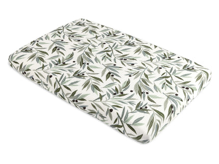 T28236,Babyletto,Olive Branches Muslin Mini Crib Sheet in GOTS Certified Organic Cotton