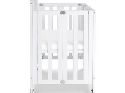 M18198W,DaVinci,Dylan Folding Portable 3-in-1 MiniCrib and TwinBed in White