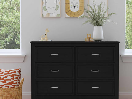M12826E,DaVinci,Charlie 6-Drawer Double Dresser in Ebony