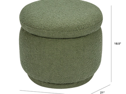 M22985OB,Babyletto,Enoki Storage Ottoman in Olive Boucle
