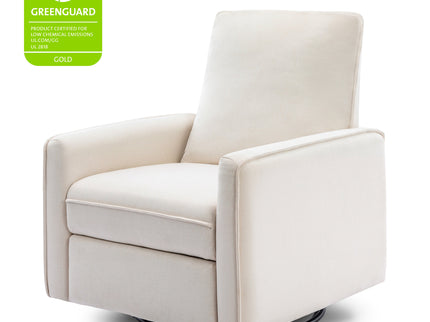M19387PCMEW,DaVinci,Penny Swivel Recliner in Performance Cream Eco-Weave