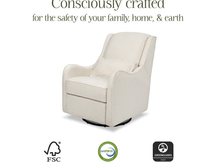 M27787WB,Namesake,Devon Recliner and Swivel Glider in Ivory Boucle