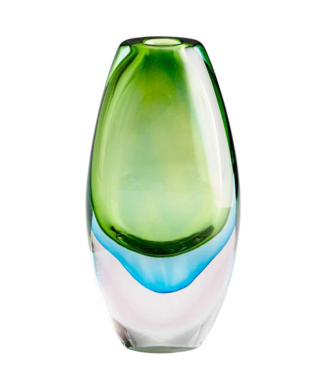 Cyan Design Canica Blue and Green 11 3/4"H Large Glass Vase