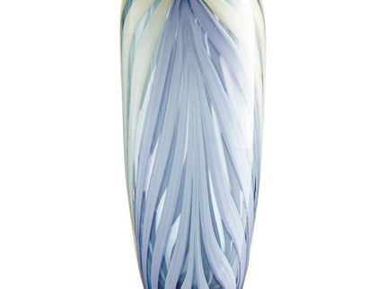 Cyan Design Rhythm 14 1/4" High Purple and Yellow Glass Vase