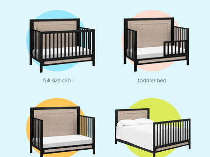 F23201ECWD,Carter's,Radley 4-in-1 Convertible Crib in Ebony & Coastwood