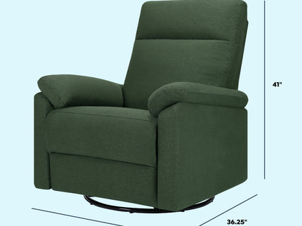 M24388PNG,DaVinci,Suzy Electronic Swivel Recliner in Pine Green