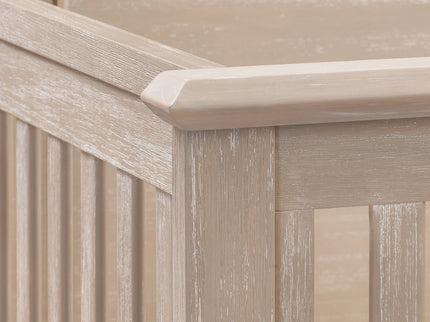 M24401SDB,Monogram by Namesake,Beckett Rustic 4-in-1 Convertible Flat Top Crib in Sandbar