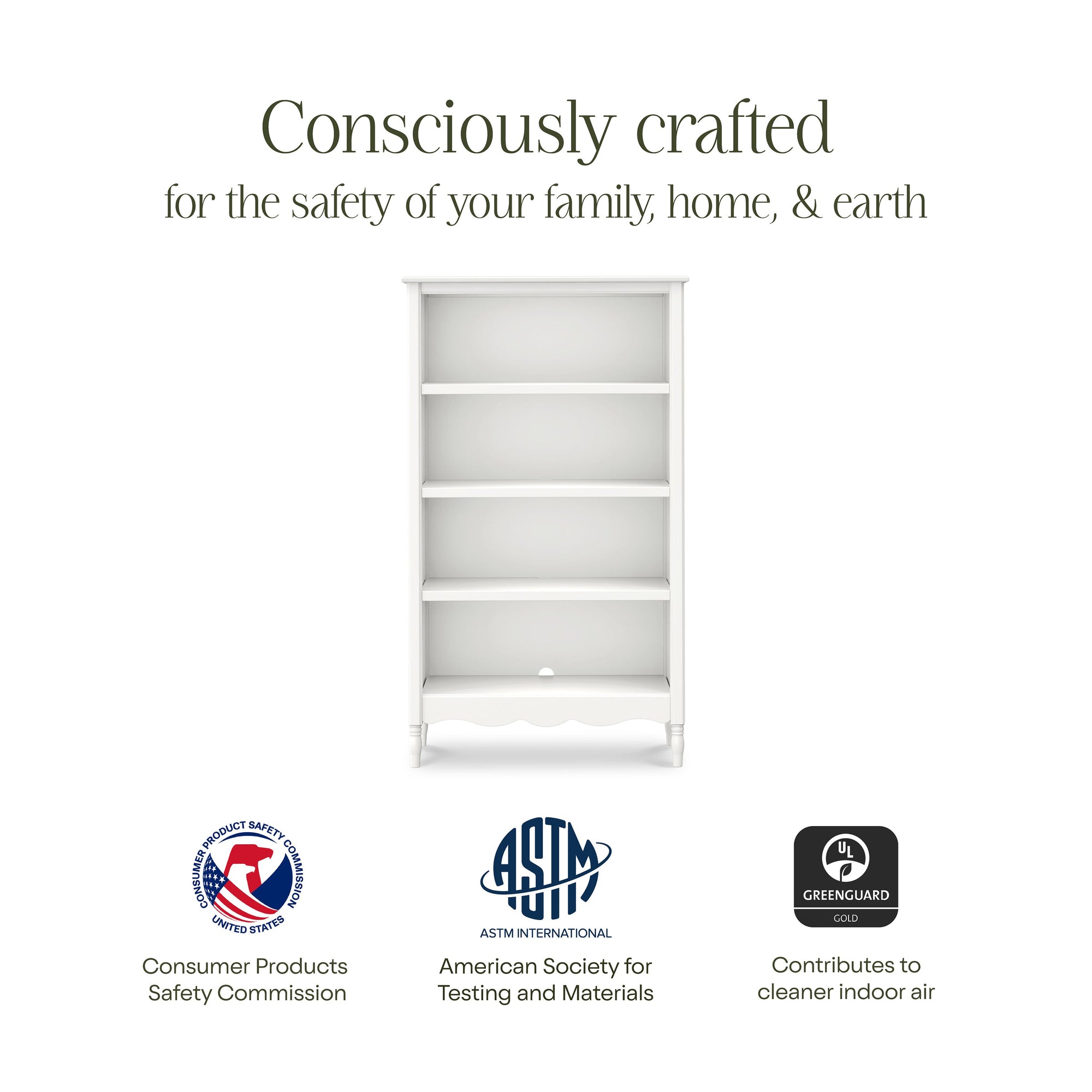 M7114RW,Namesake,Liberty Assembled Bookcase in Warm White