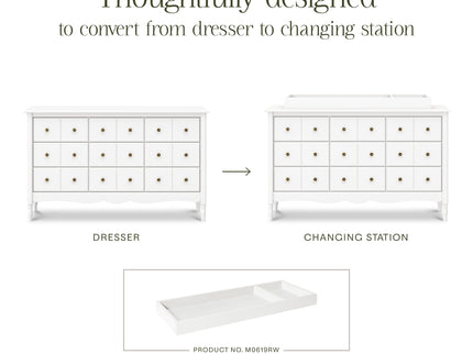 M7128RW,Namesake,Liberty 9-Drawer Assembled Dresser in Warm White