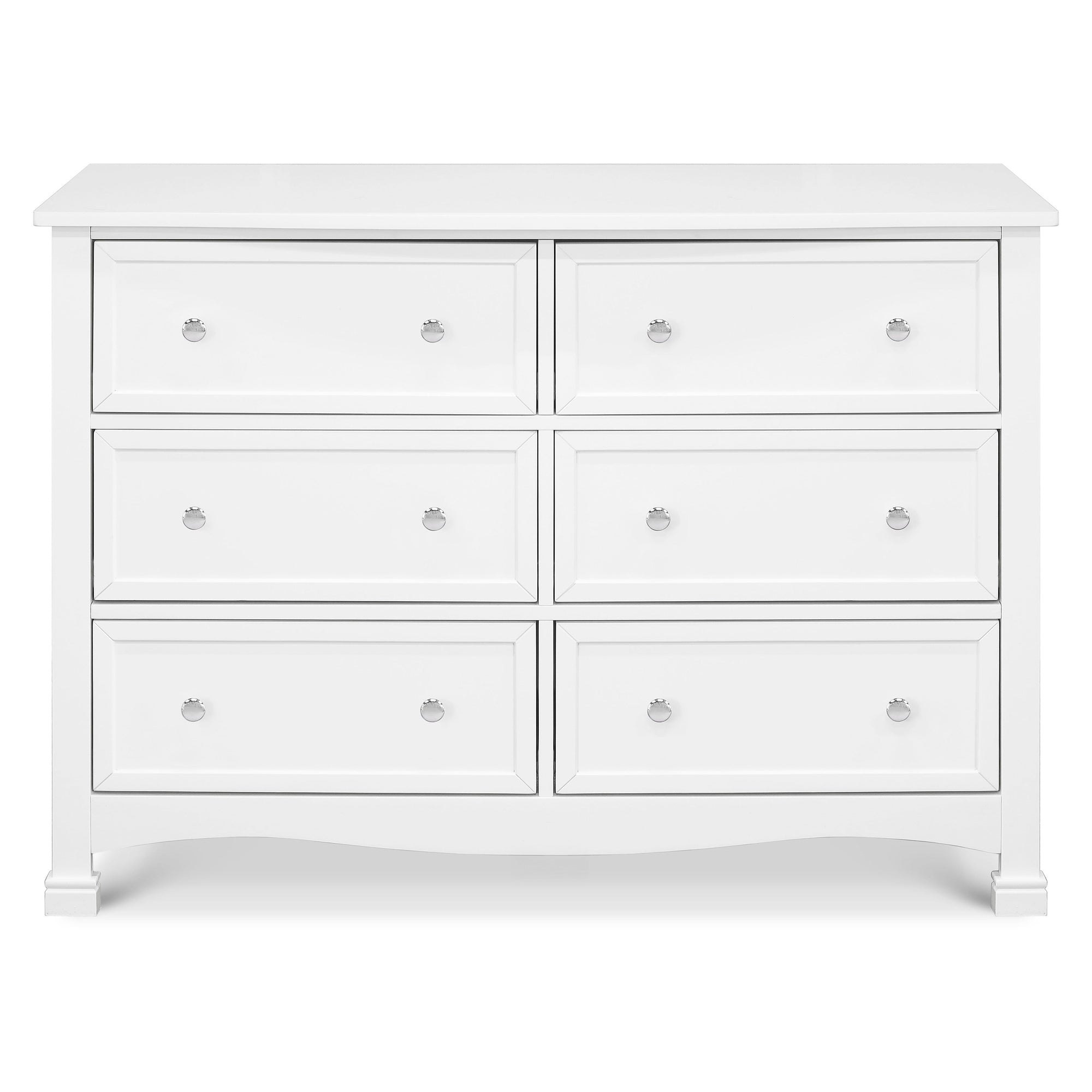 M5529W,DaVinci,Kalani 6-Drawer Double Wide Dresser in White Finish
