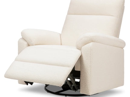 M24387CCB,DaVinci,Suzy Swivel Recliner in Cozy Cream Boucle