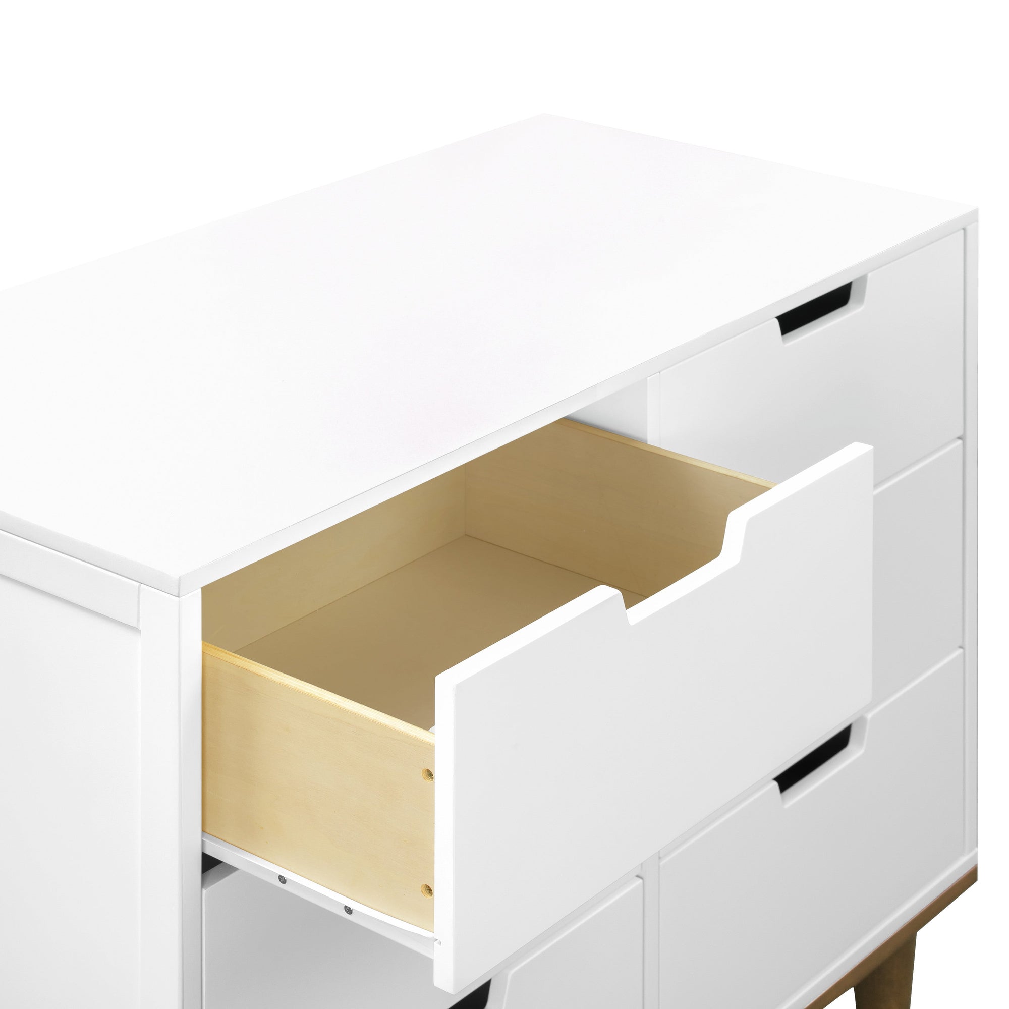 W4926WL,DaVinci,Marley 6-Drawer Double Dresser in White/Walnut