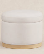 Performance Cream Eco-Weave with Light Wood Base