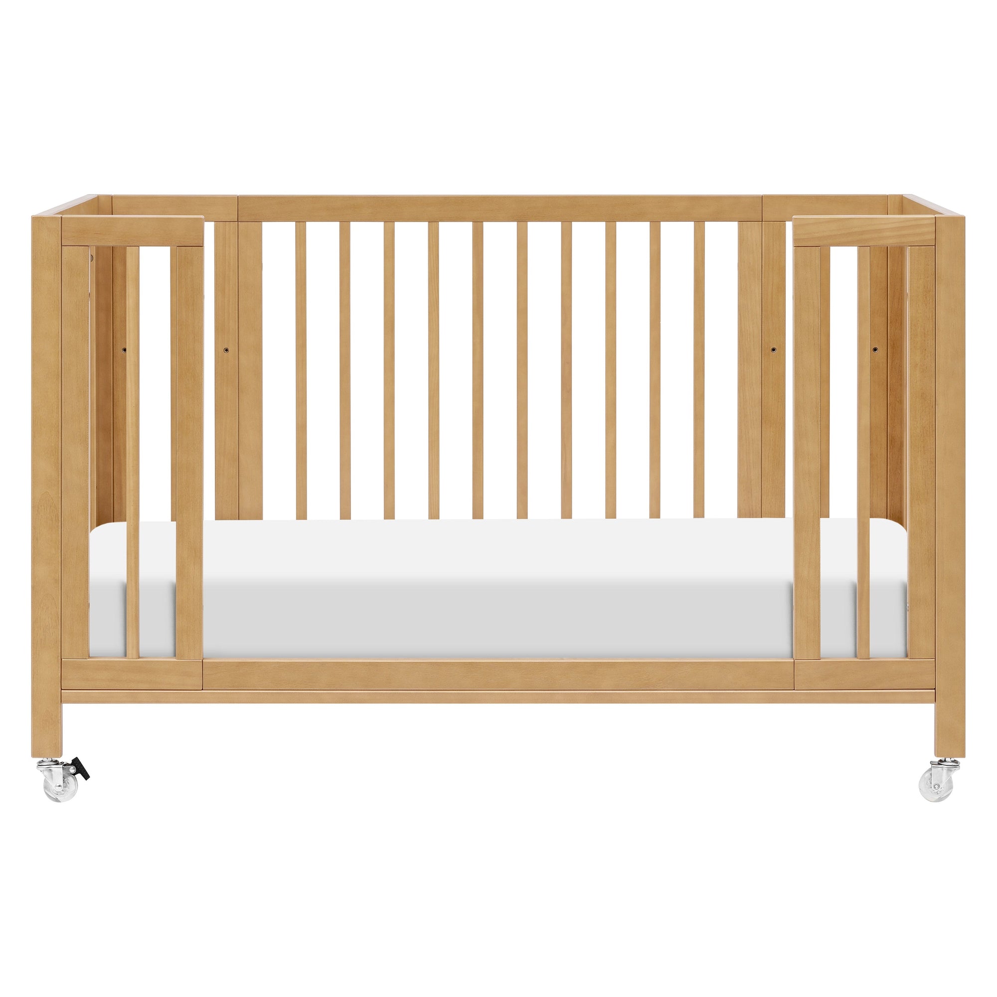 M30880HY,Babyletto,Rolli 9-in-1 Convertible All-Stages« Crib w/ Bassinet & Toddler Bed Kits in Honey