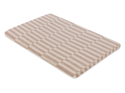 T30634,Babyletto,Cocoa Stripe Muslin All-Stages Bassinet Sheet in GOTS Certified Organic Cotton