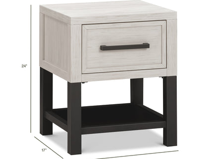 B25860WDF,Monogram by Namesake,Newbern Nightstand  Assembled in White Driftwood