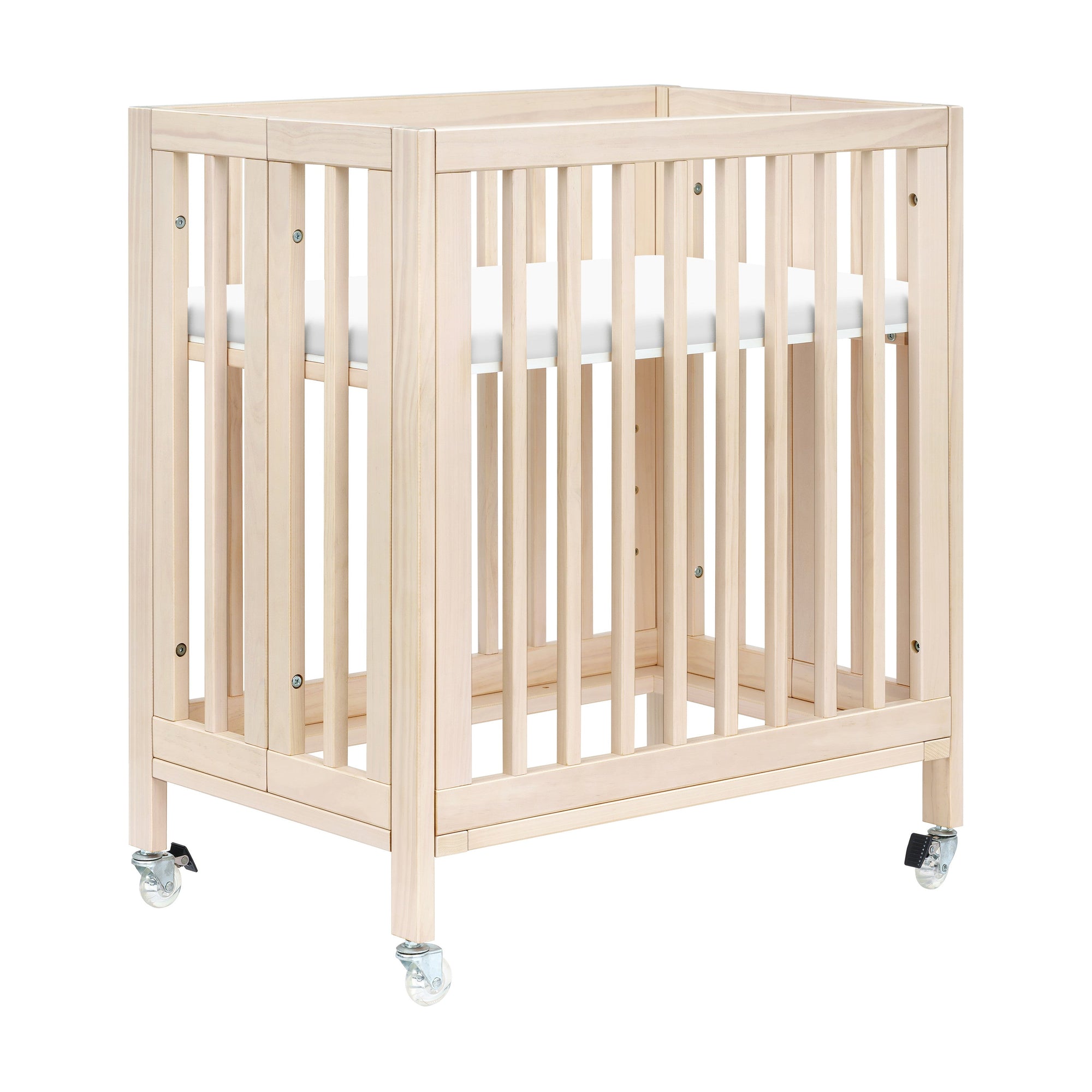 M30880NX,Babyletto,Rolli 9-in-1 Convertible All-Stages« Crib w/ Bassinet & Toddler Bed Kits in Washed Natural