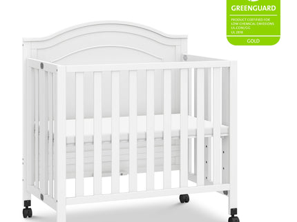 M12898W,DaVinci,Charlie Folding Portable 3-in-1 Mini Crib in White