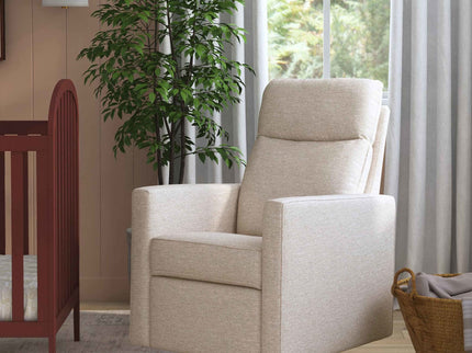 M19787BH,DaVinci,Gabby Pillowback Swivel Glider in Beach