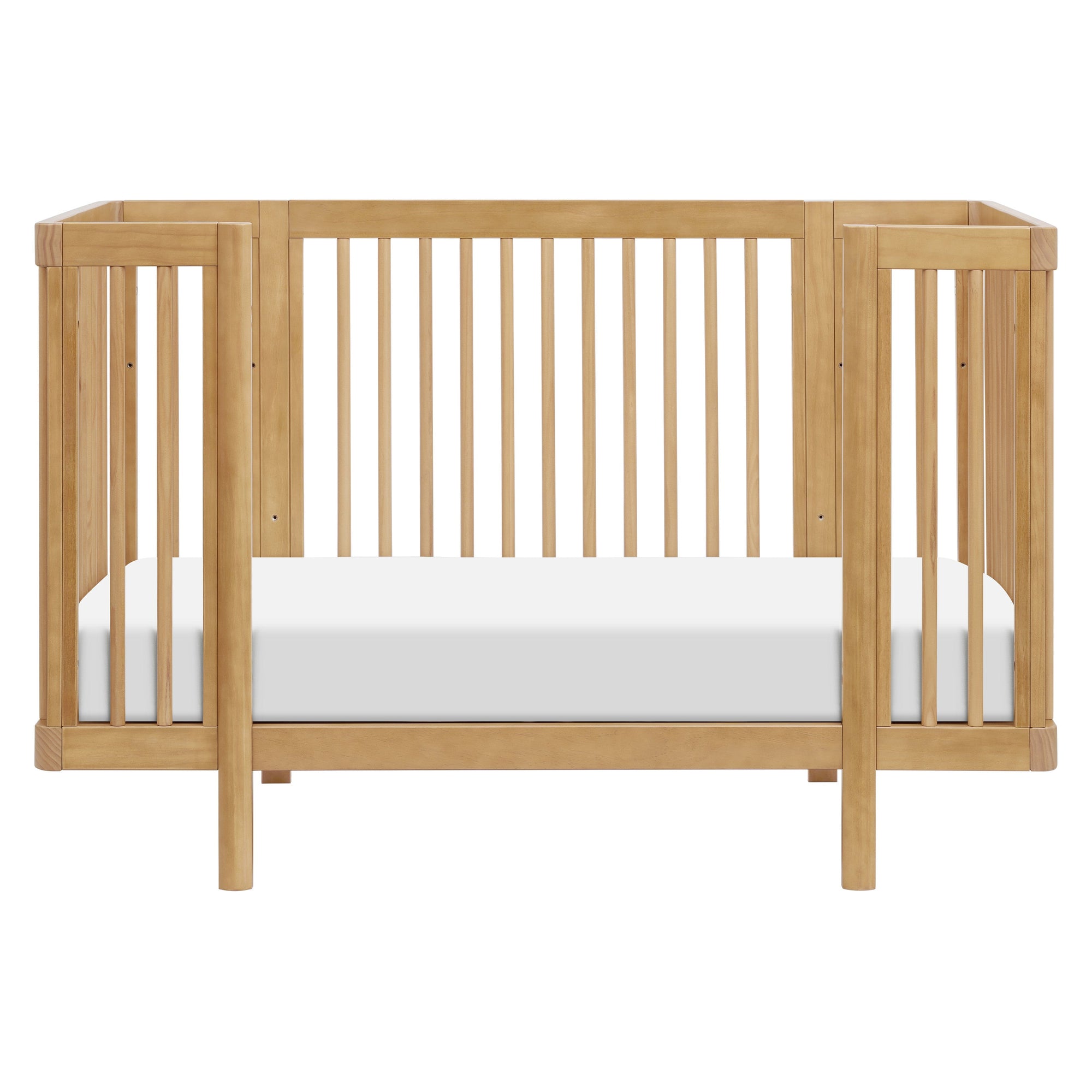 M29880HY,Babyletto,Pogo 8-in-1 Convertible Crib w/All-Stages Conversion Kits in Honey