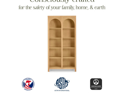 M24814HY,Namesake,Eloise Bookcase  Assembled in Honey