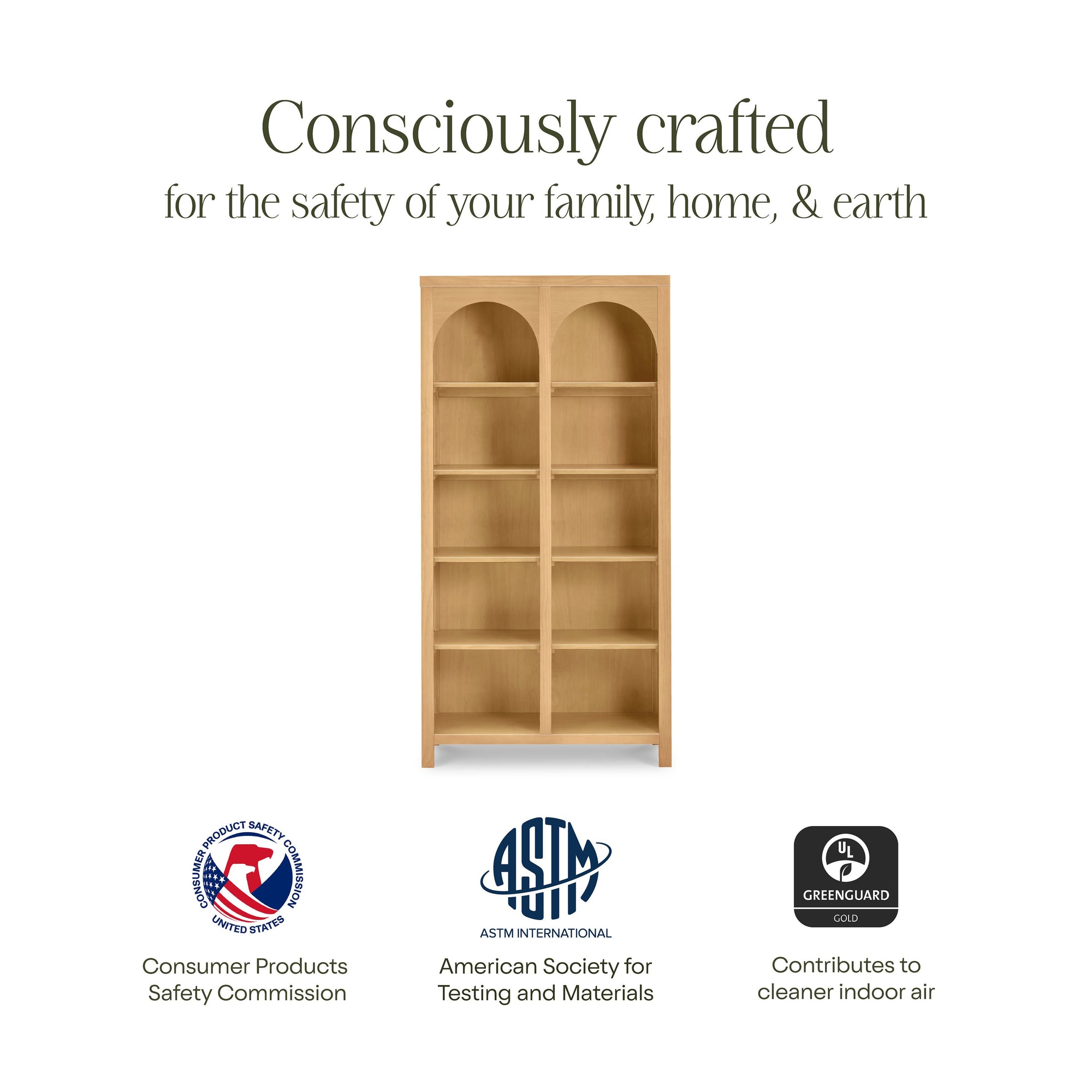 M24814HY,Namesake,Eloise Bookcase  Assembled in Honey