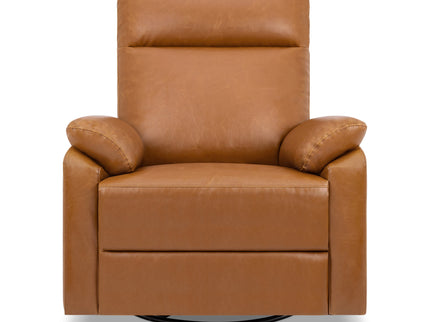 M24387VTL,DaVinci,Suzy Swivel Recliner in Vegan Tan Leather