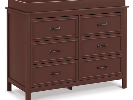 M12826CR,DaVinci,Charlie 6-Drawer Double Dresser in Crimson