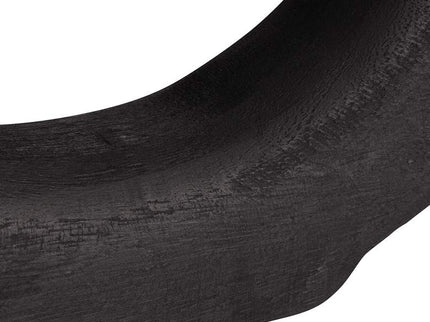 Dahlia Studios Amaranth 12 1/4" Matte Black Wood Decorative Round Vase