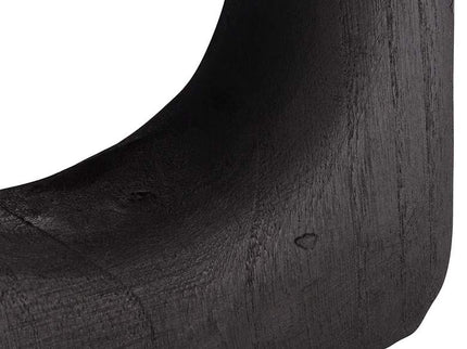 Dahlia Studios Amaranth 15 3/4" High Black Wood Modern Decorative Vase