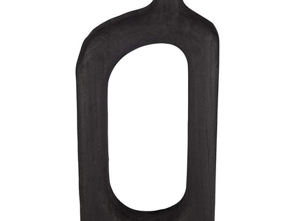 Dahlia Studios Amaranth Black Wood 2-Piece Decorative Vase Set