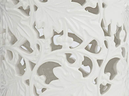 Dahlia Studios Angelique White Ceramic Jars Set of 2