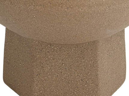 Dahlia Studios Emery 7 3/4" High Brown Modern Ceramic Hexagonal Vase