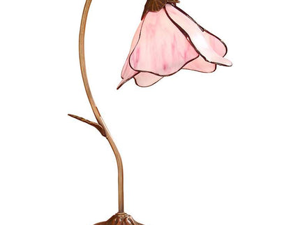 Dale Tiffany 19" High Pink Rose Petal Downbridge Accent Lamp