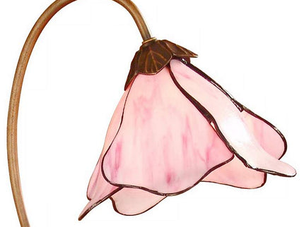 Dale Tiffany 19" High Pink Rose Petal Downbridge Accent Lamp