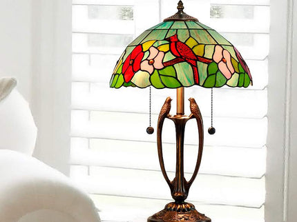 Dale Tiffany Benezia Birds Antique Bronze Table Lamp