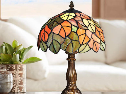 Dale Tiffany Cape Reinga 15" High Bronze Tiffany-Style Accent Lamp